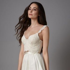 BHLDN Catherine Deane Agatha Small Ivory/BlushTop